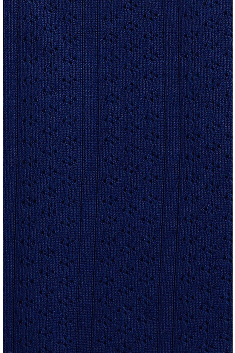 Kids' Pointelle Sweater & Knit Skirt Set, Alternate, color, BLUE DEPTHS