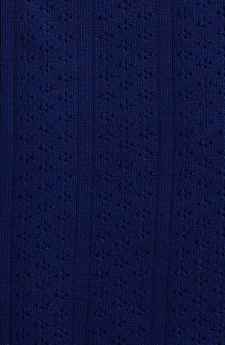 Freshman Kids' Pointelle Sweater & Knit Skirt Set, Alternate, color, Blue Depths