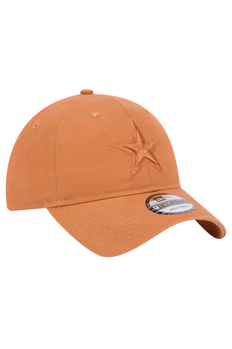 Men's New Era Brown Dallas Cowboys Tonal Color Pack 9TWENTY Adjustable Hat, Alternate, color, Brown