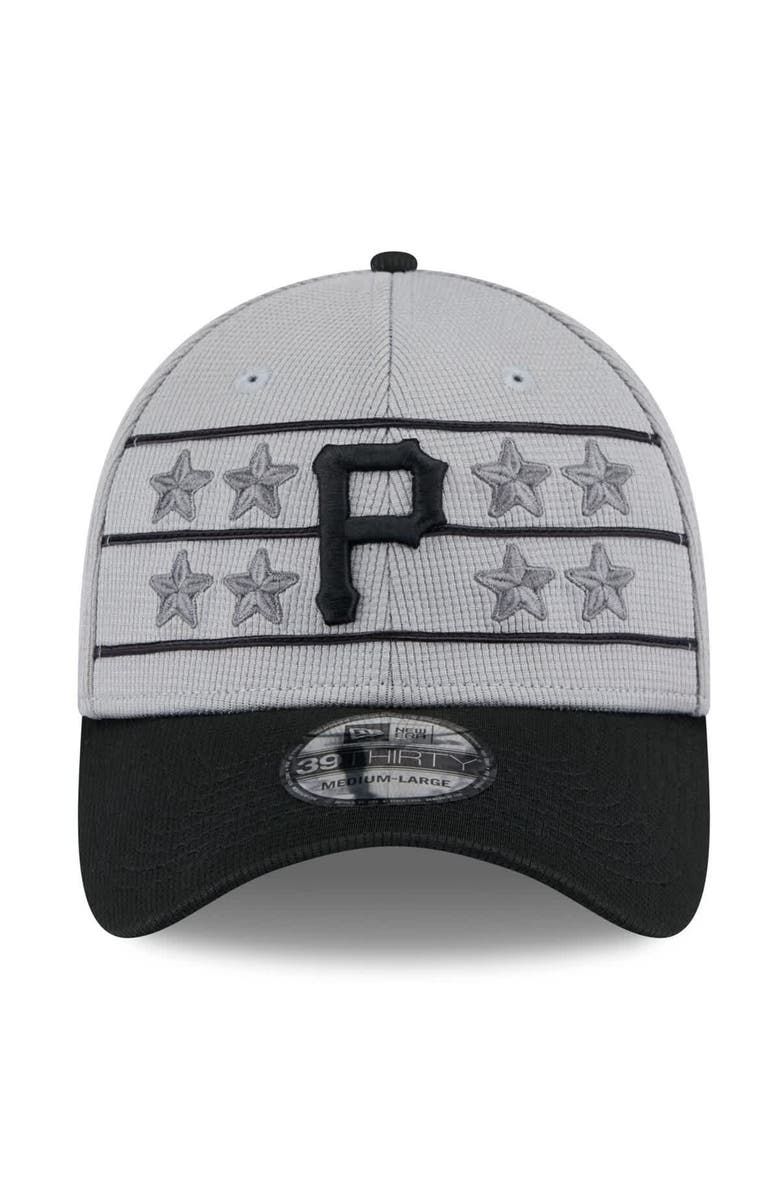 New Era Men's New Era  Gray/Black Pittsburgh Pirates 2025 Batting Practice 39THIRTY Flex Hat, Alternate, color, 