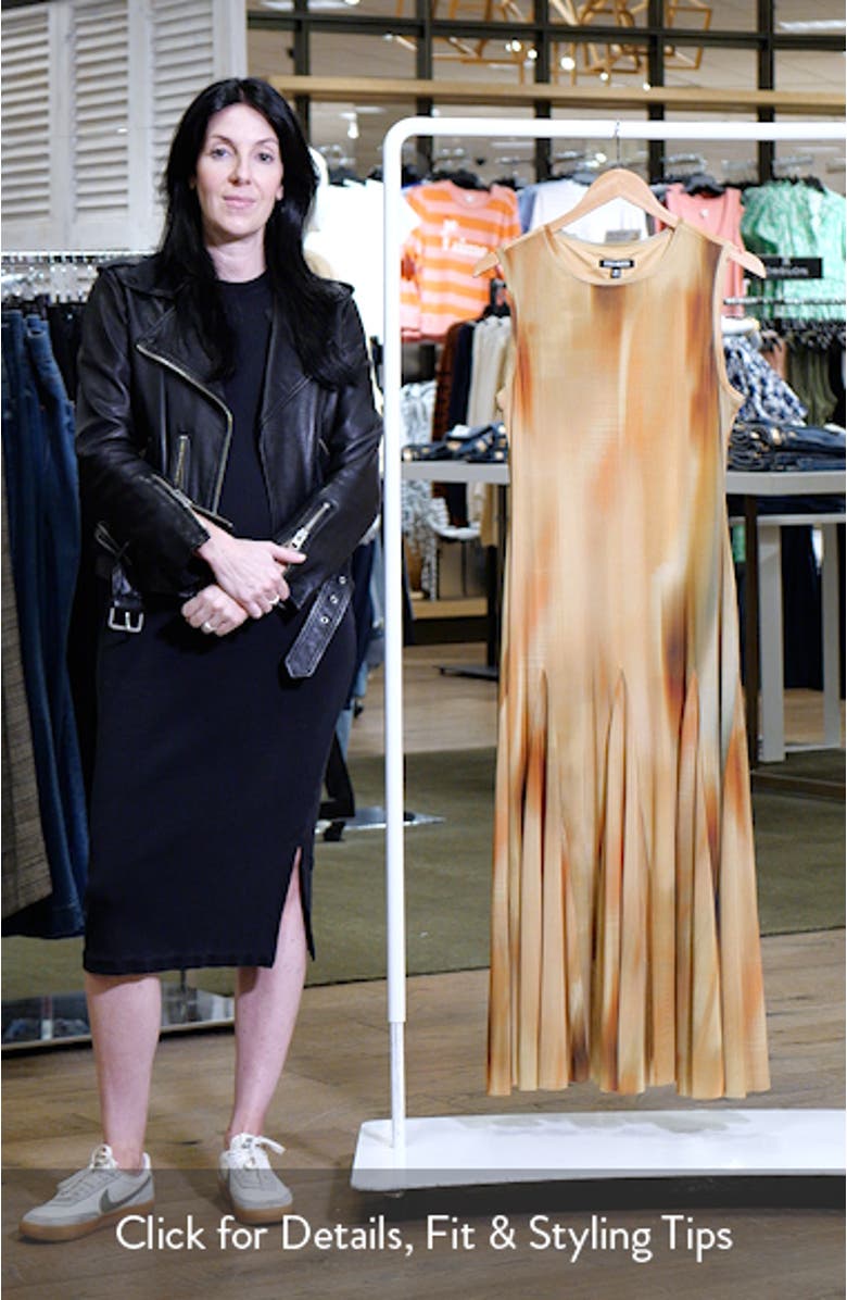 Marenne Pleated Midi Dress, sales video thumbnail