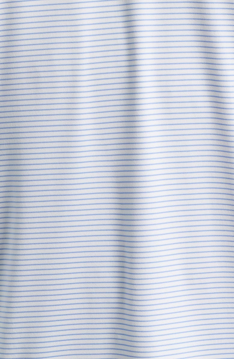 Peter Millar Featherweight Stripe Long Sleeve Performance Polo, Alternate, color, White