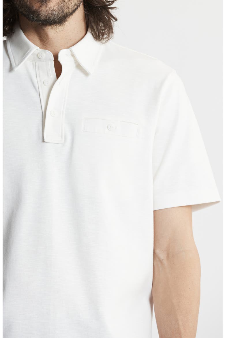 Reverse Slub Polo, Alternate, color, WHITE