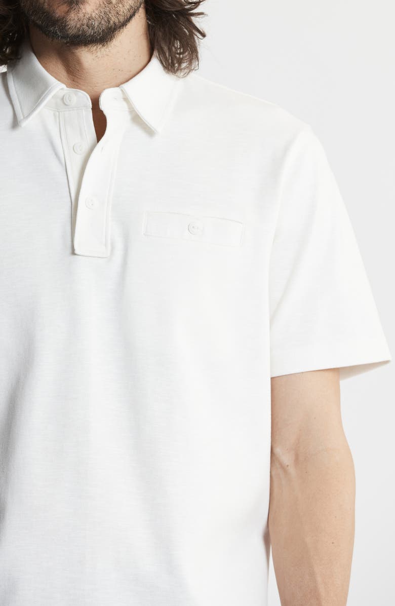 JACHS Reverse Slub Polo, Alternate, color, White
