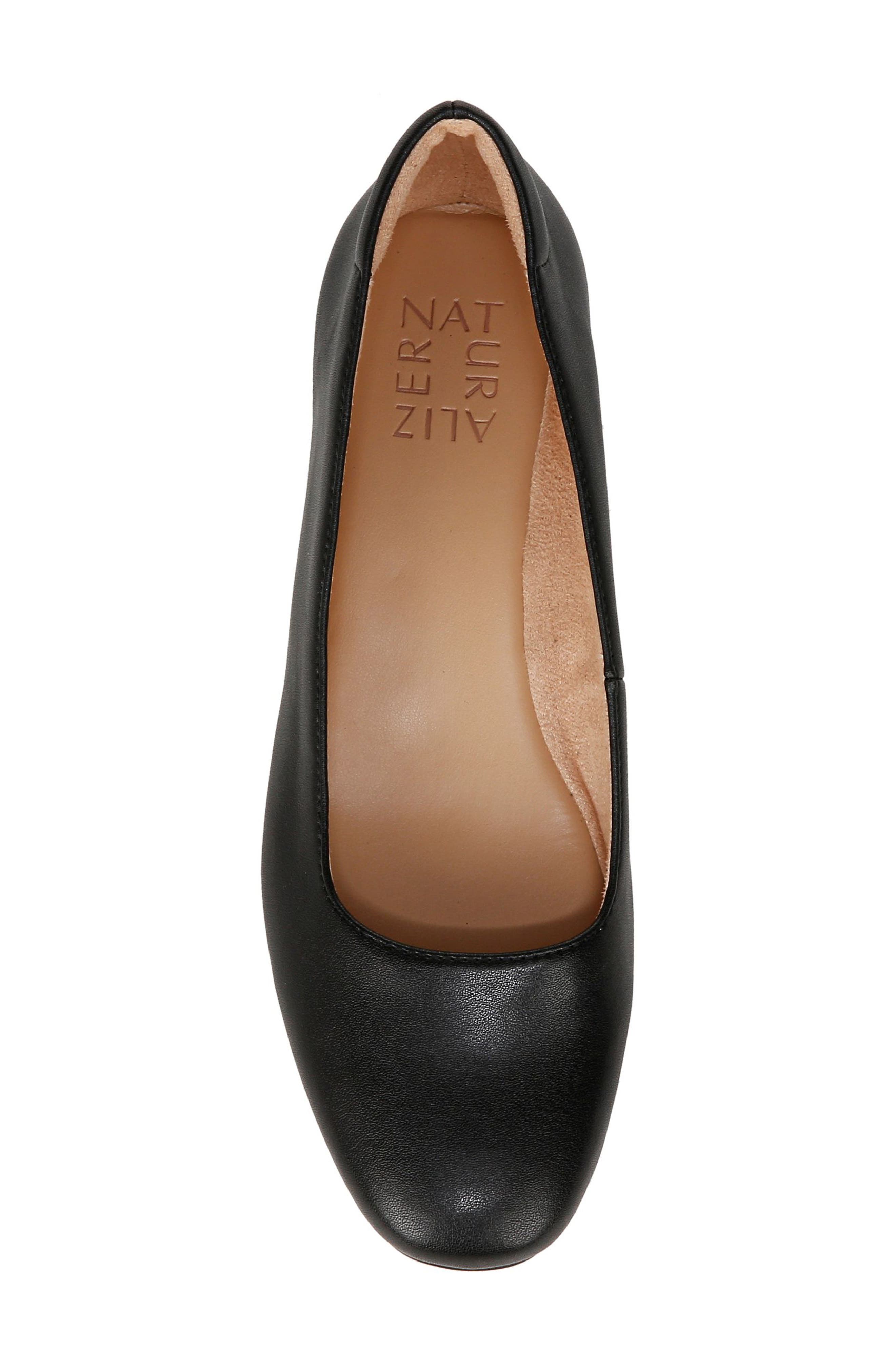 Naturalizer Kari Ballet Flat, Alternate, color, Black Faux Leather