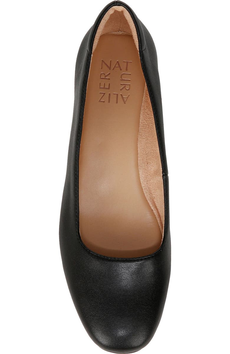 Naturalizer Kari Ballet Flat, Alternate, color, Black Faux Leather