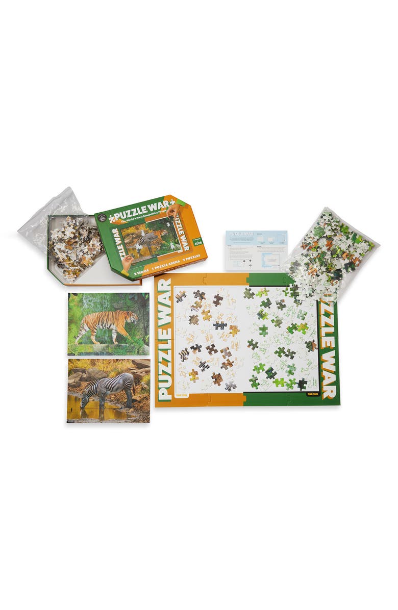 Core Home Puzzle War Tiger Vs. Zebra, Alternate, color, Multi