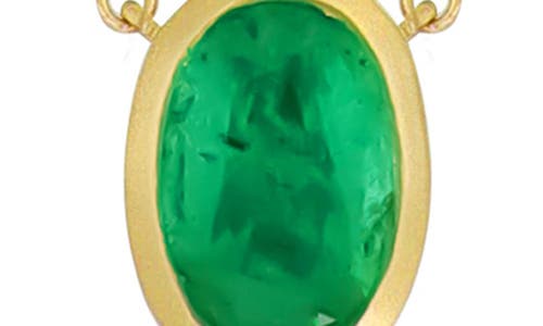 Bony Levy El Mar Emerald Pendant Necklace In Gold