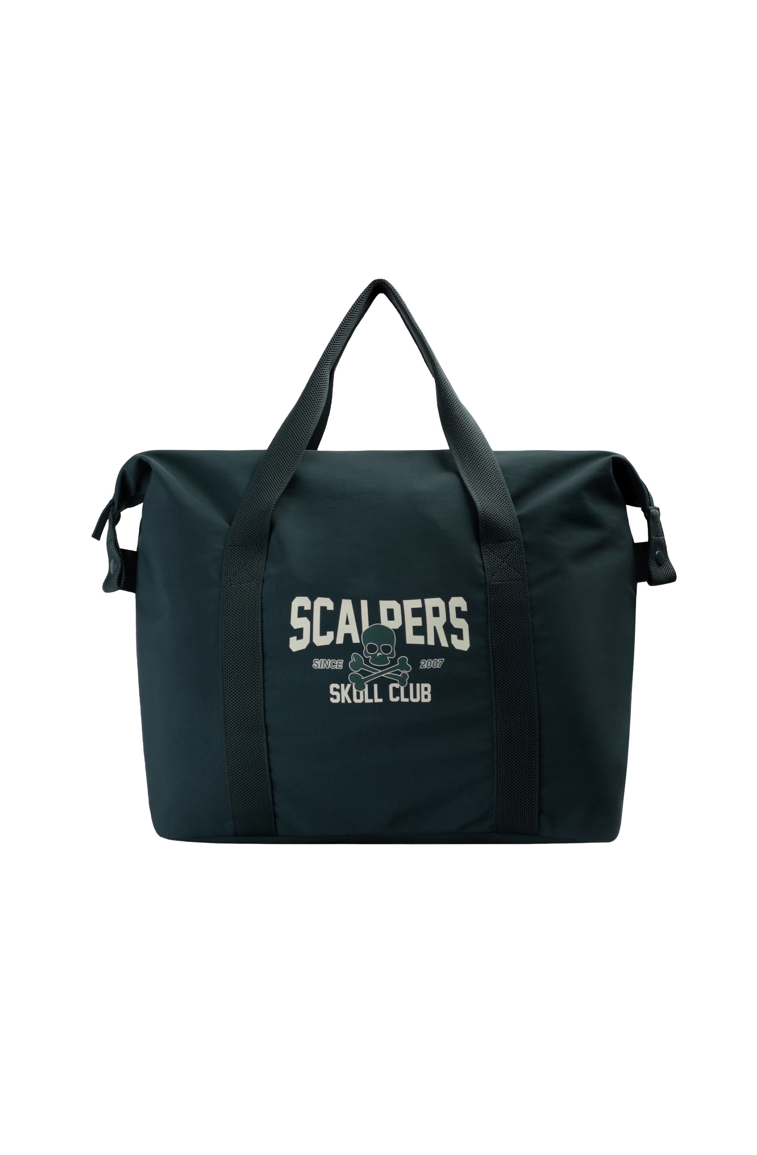 Scalpers Skull Club Duffle Bag Kids, Main, color, Duck