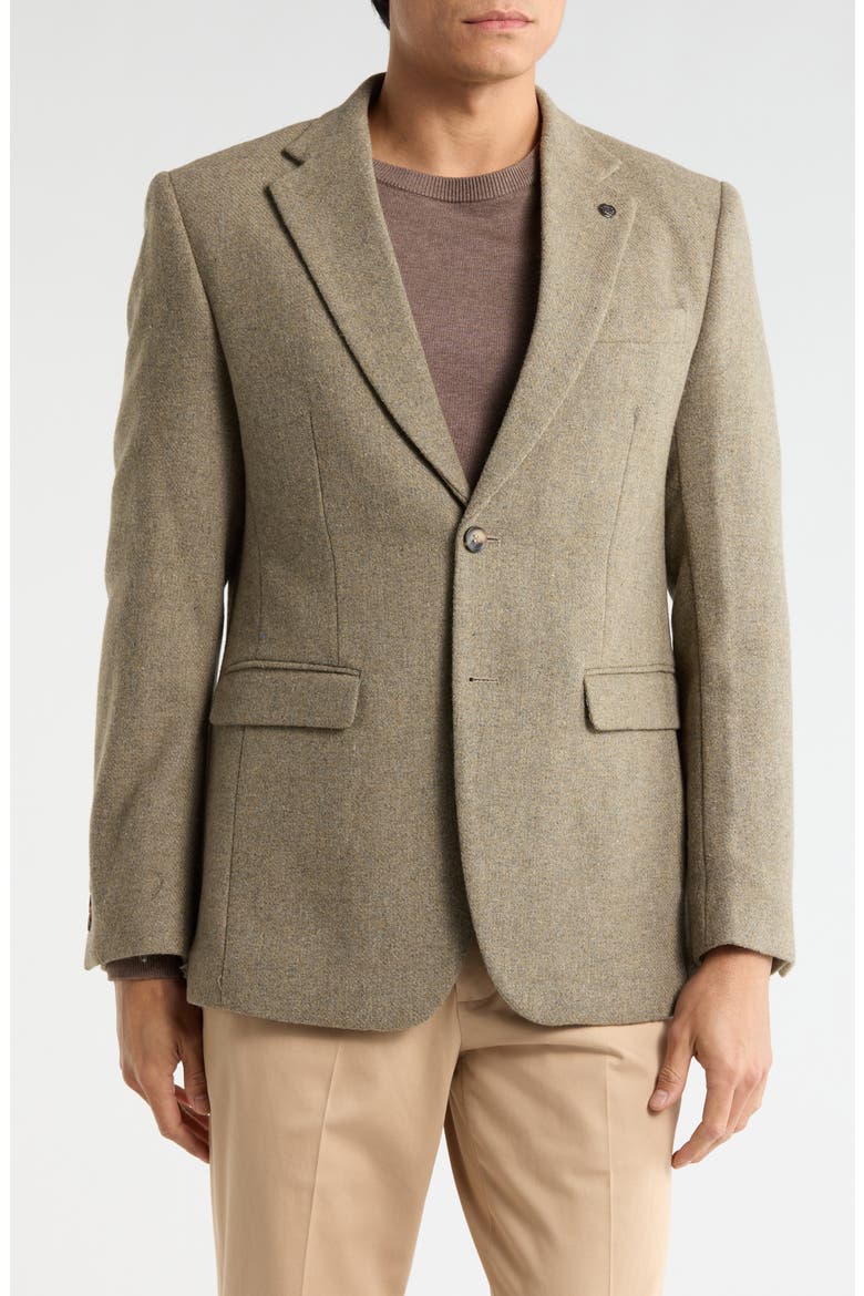 Slim Fit Solid Stretch Sport Coat, Main, color, BEIGE