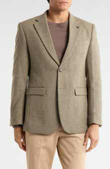 T.R. PREMIUM Slim Fit Solid Stretch Sport Coat