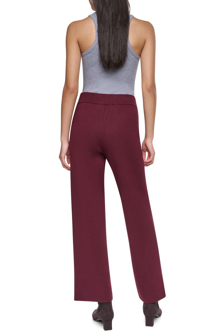 Front Pocket Sweater Pants, Alternate, color, CABERNET