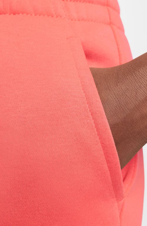 Nike Kids' Sportswear Club Fleece Wide Leg Sweatpants In Orange