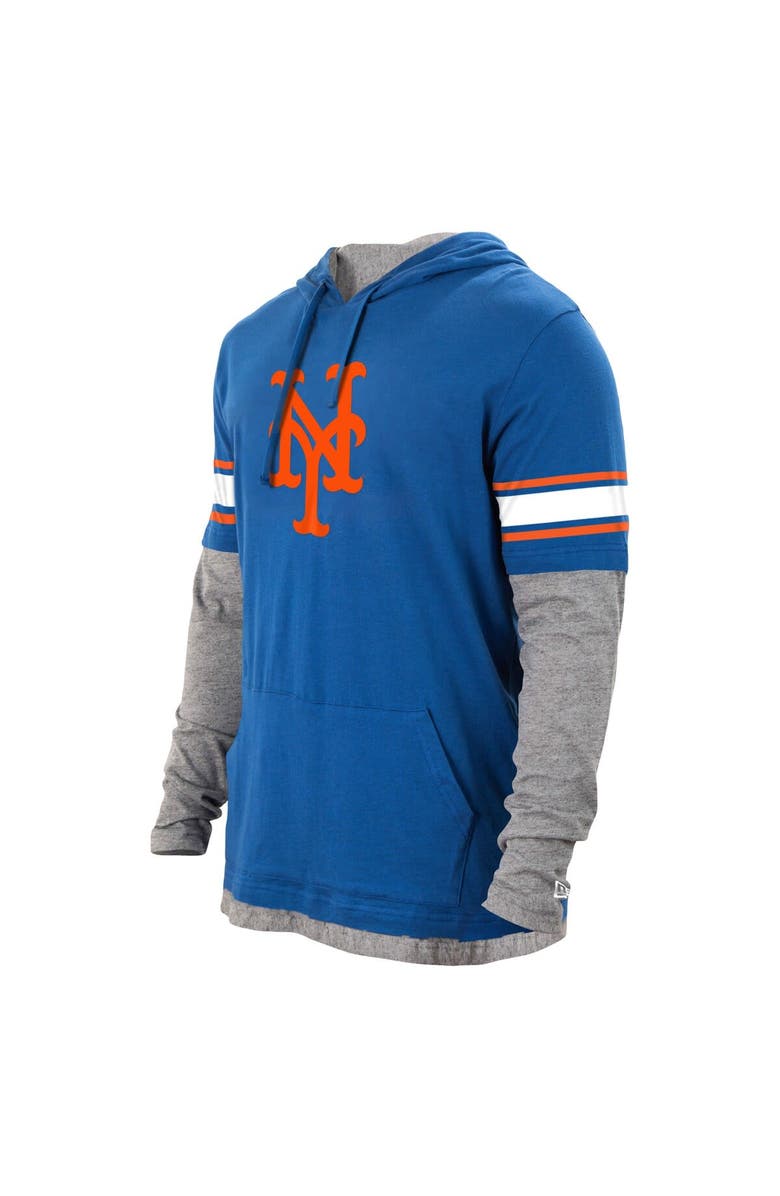 New Era Men's New Era Royal New York Mets Twofer Pullover Hoodie, Alternate, color, 
