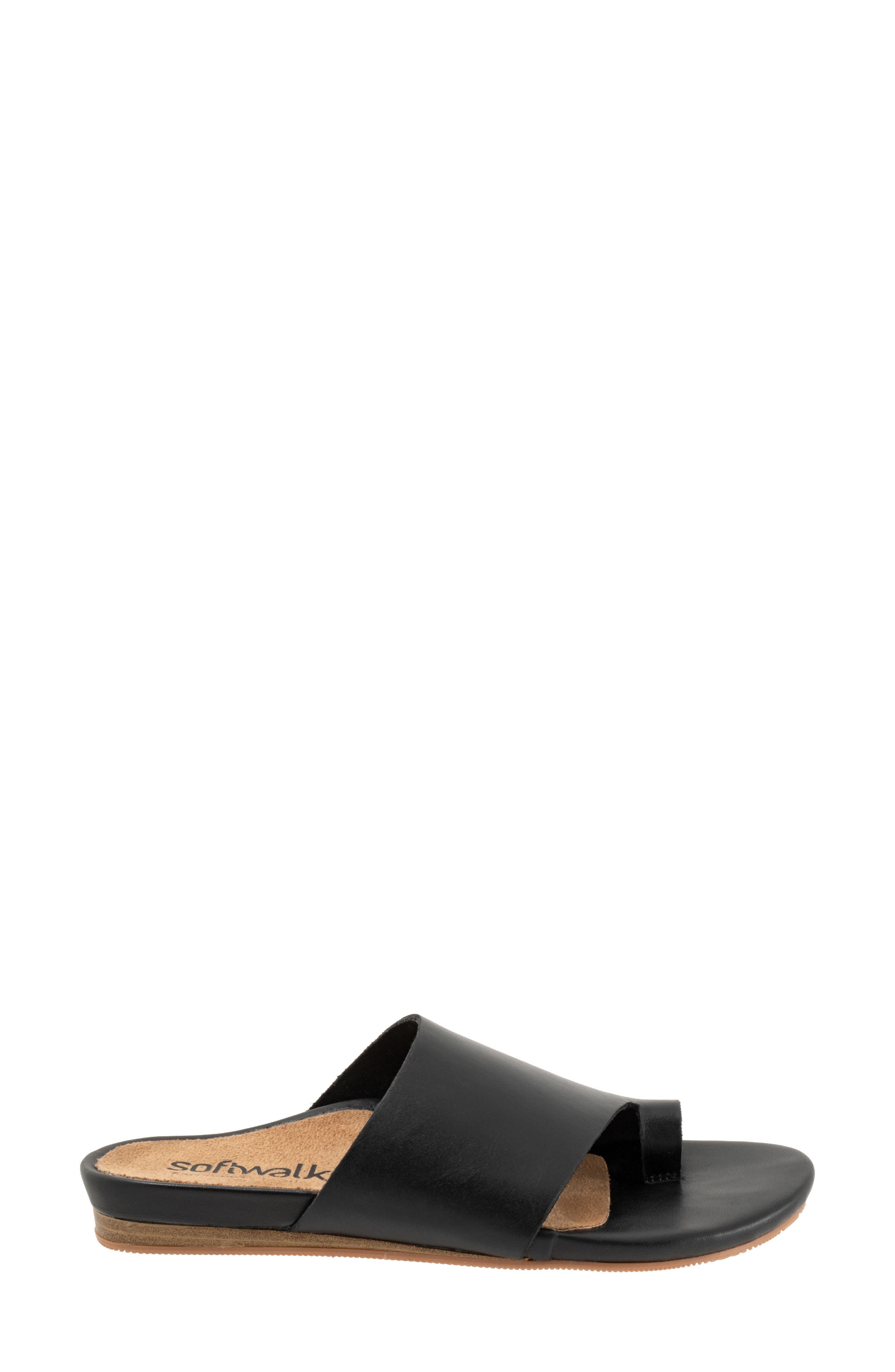 SoftWalk<sup>®</sup> Corsica 2.0 Toe Loop Sandal, Alternate, color, Black