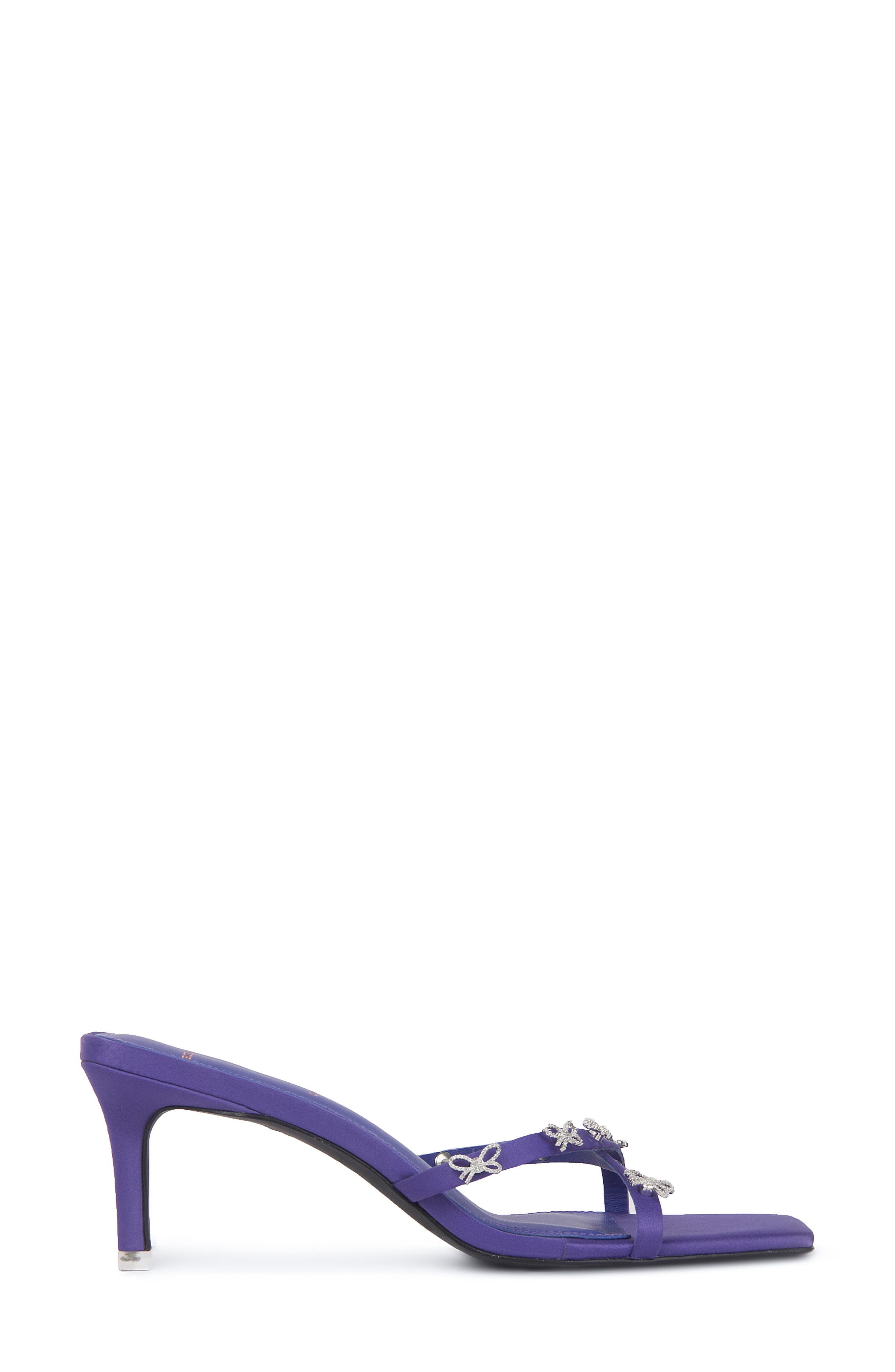 BLACK SUEDE STUDIO Ari Bow Sandal, Alternate, color, Purple Satin
