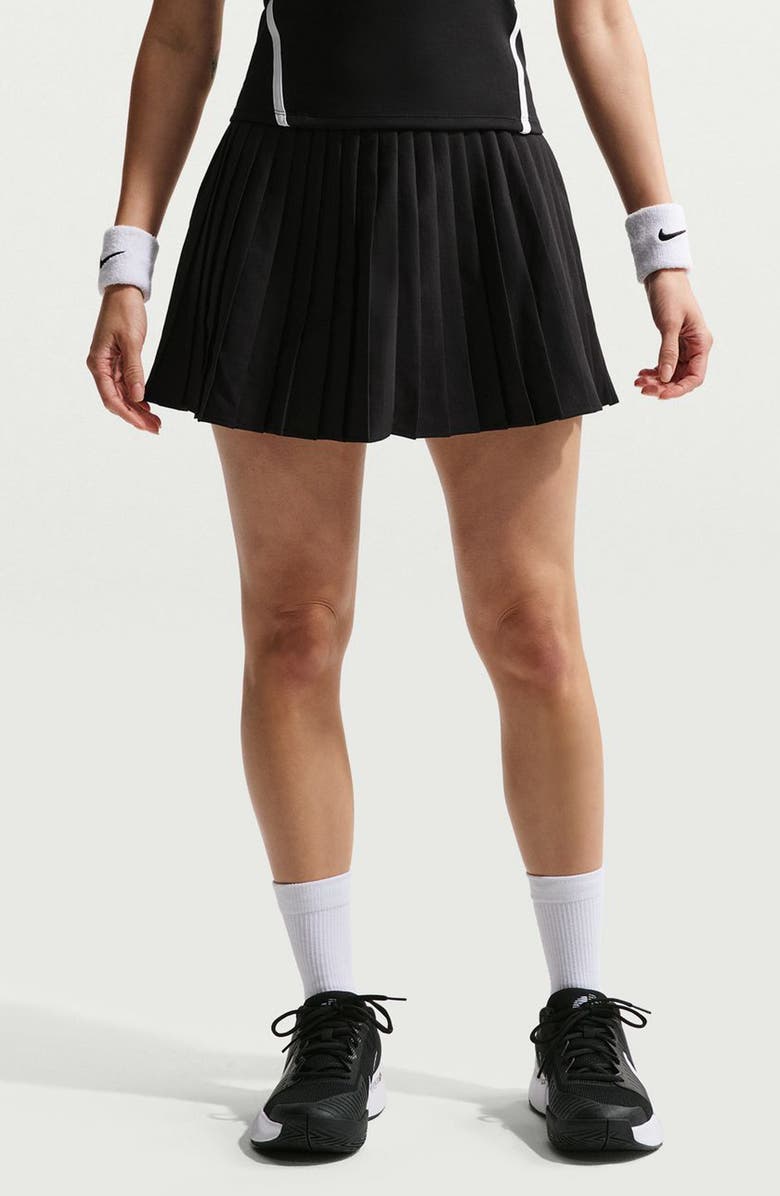 Nike Victory Tennis Skort, Main, color, Black/ White