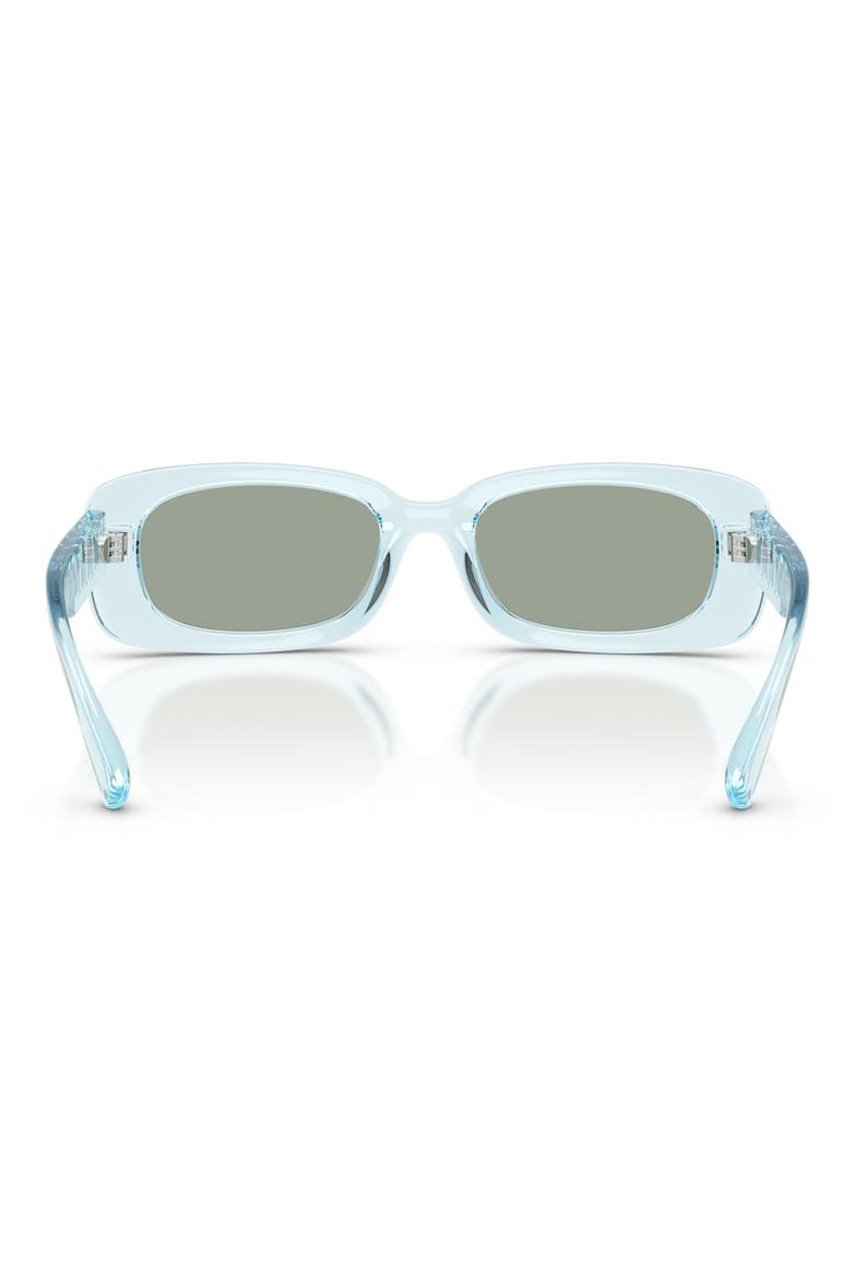 Kids' 46mm Rectangular Sunglasses, Alternate, color, AZURE / BLUE MIRROR WHITE