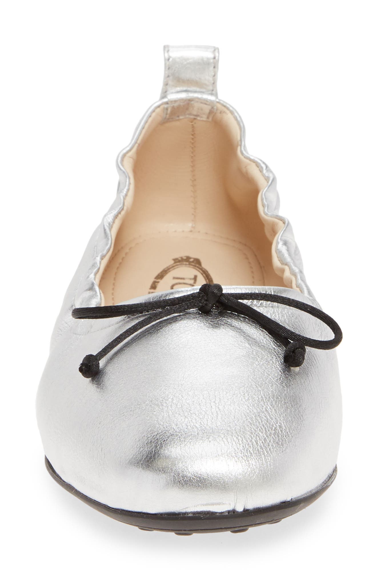 Scrunch Ballet Flat, Alternate, color, ARGENTO