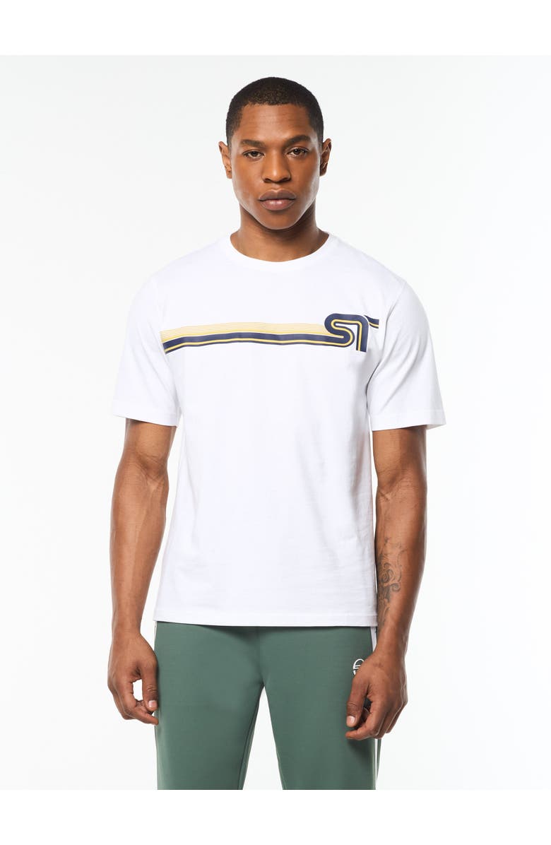 Sergio Tacchini Corsa T-shirt, Main, color, Brilliant White