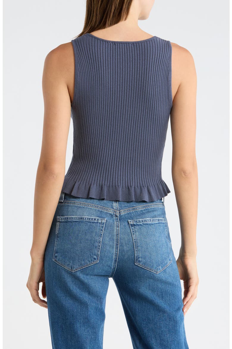 Bronwyn Rib Cotton Blend Sweater Tank, Alternate, color, PACIFIC BLUE