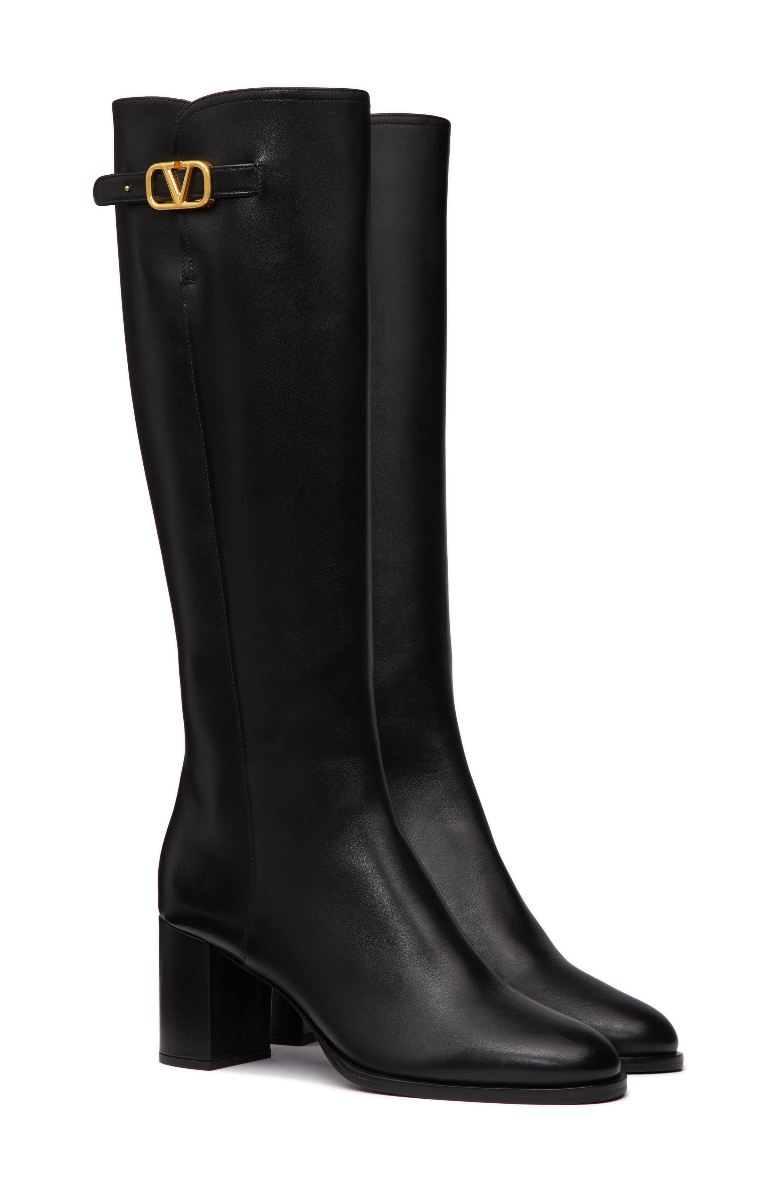 Valentino Garavani VLOGO Signature Knee High Boot, Main, color, 