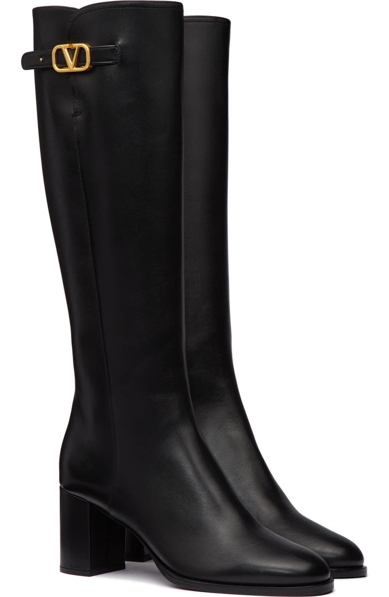 Valentino Garavani VLOGO Signature Knee High Boot, Main, color,
