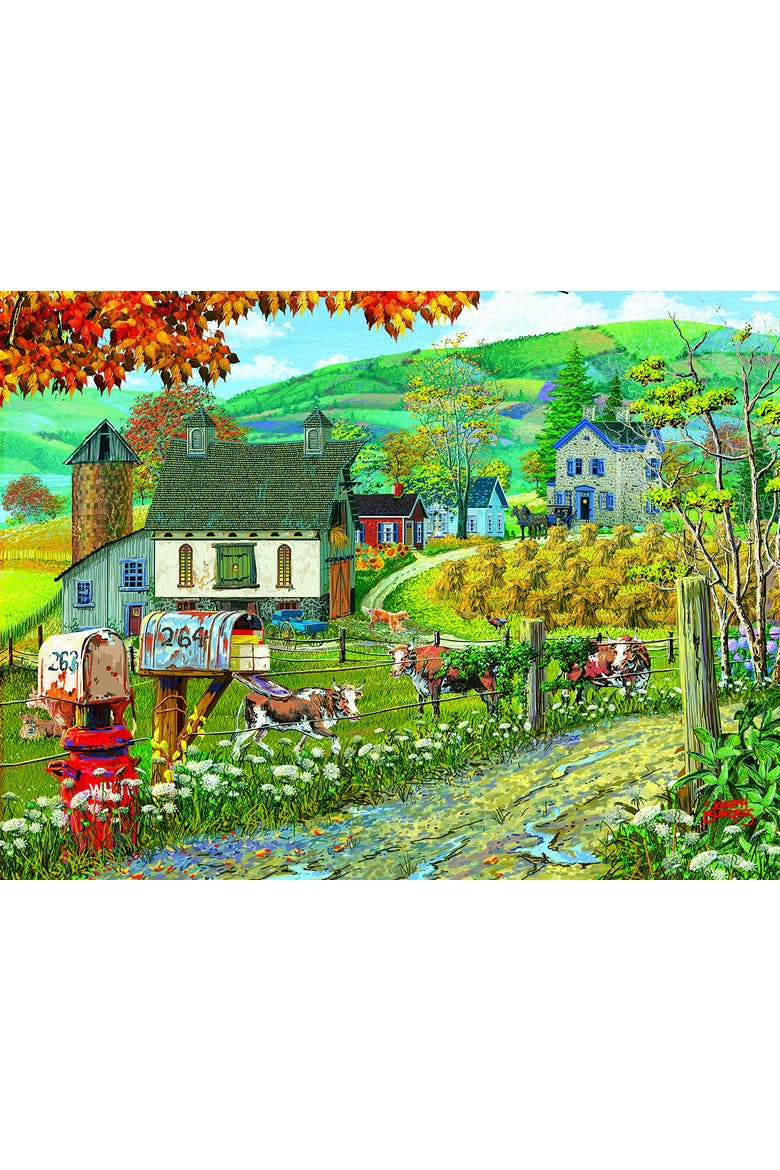 Farm Lane 300 piece Jigsaw Puzzle for Adults, Alternate, color, Multicolor