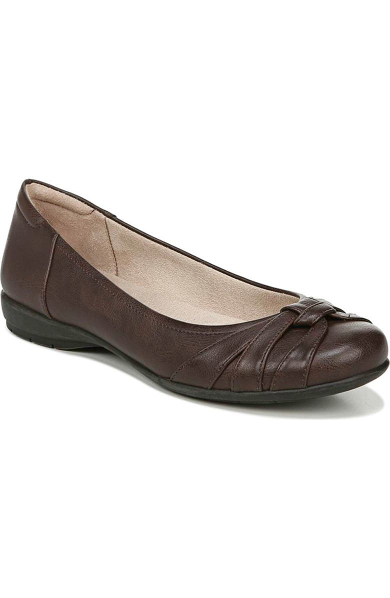 SOUL NATURALIZER Gift Knotted Toe Flat - Wide Width Available, Main, color, Dark Brown