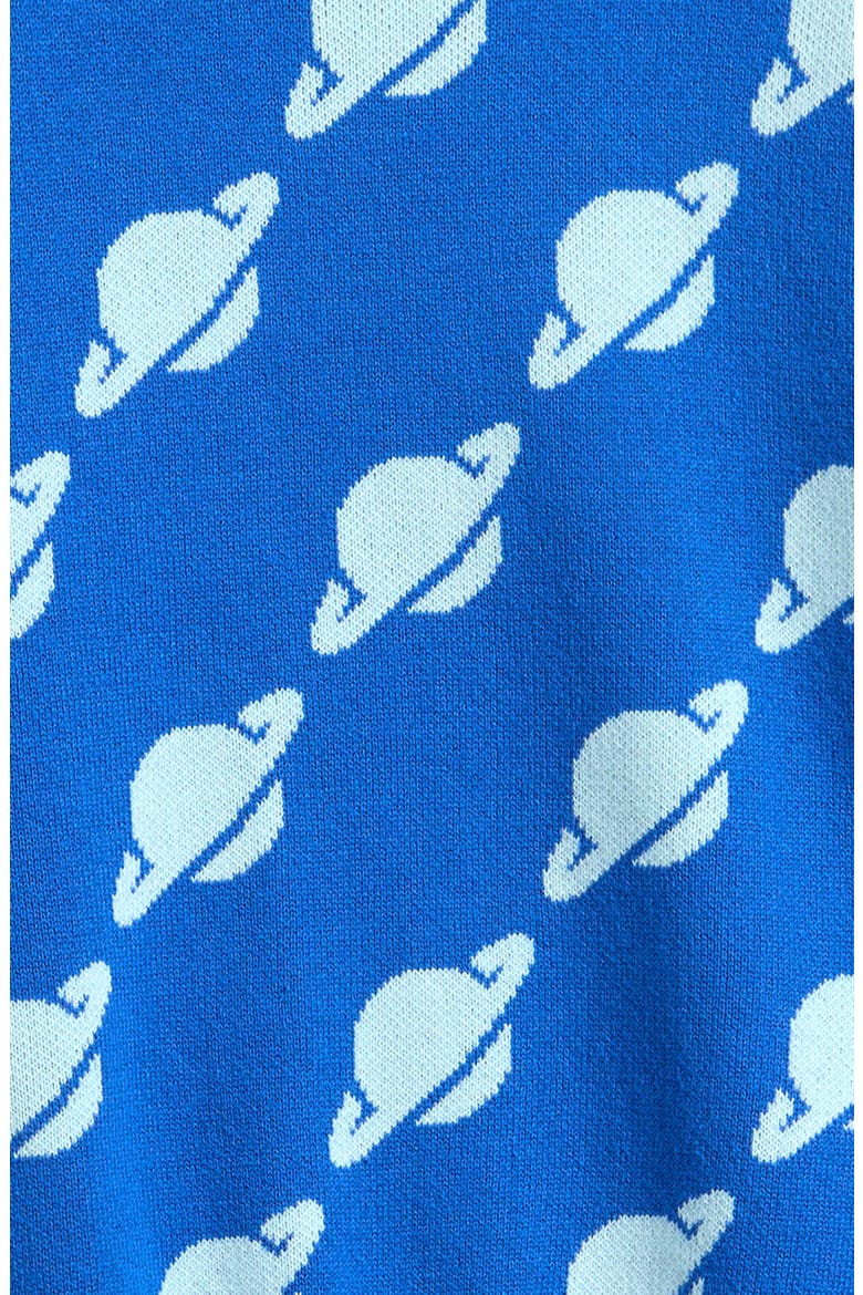 Kids' Cotton Crewneck Sweater, Alternate, color, BLUE PLANET