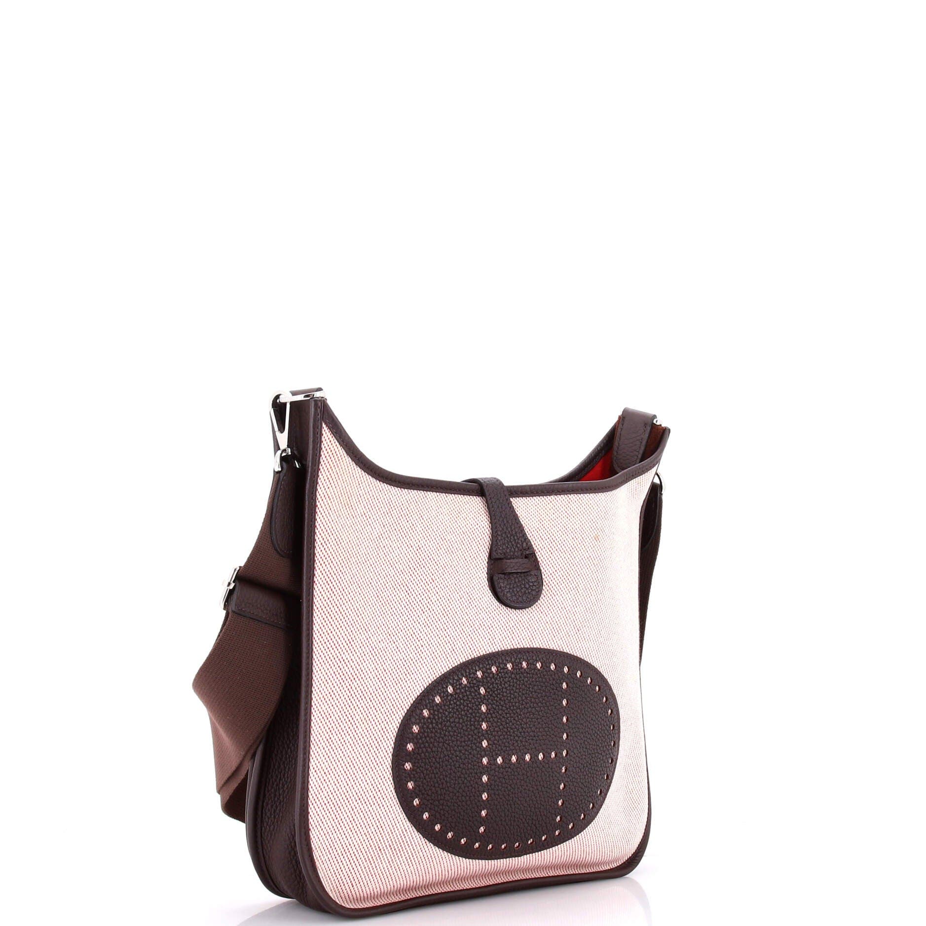 Evelyne Bag Gen III Toile and Leather PM, Alternate, color, Red