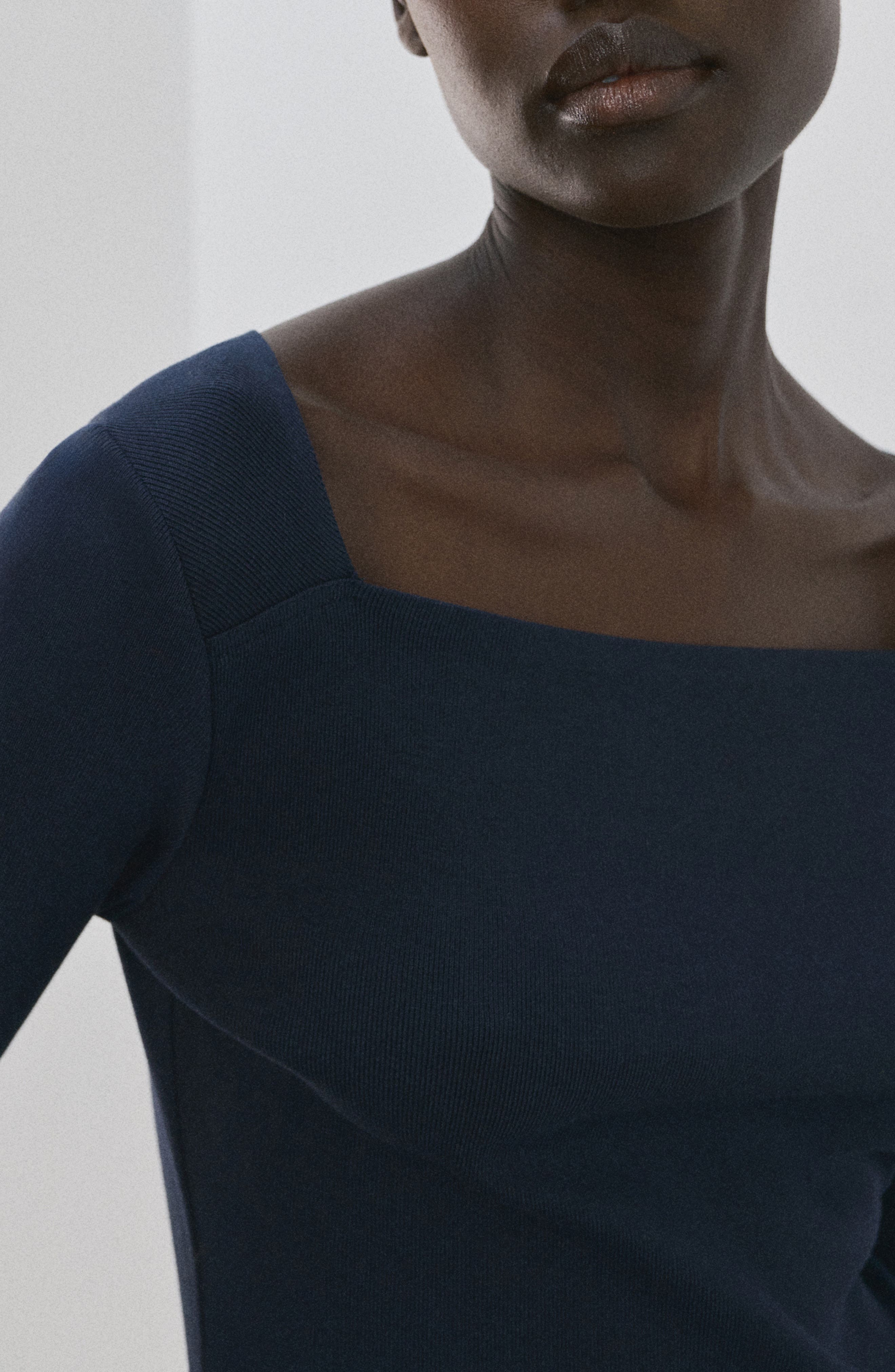 Boat Neck Cotton T-Shirt - image 4