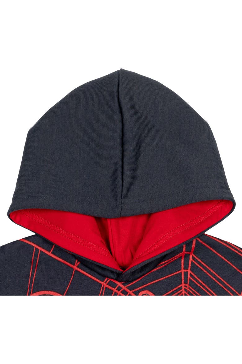 Spider-Man Fleece Pullover Hoodie, Alternate, color, Miles Morales Dark