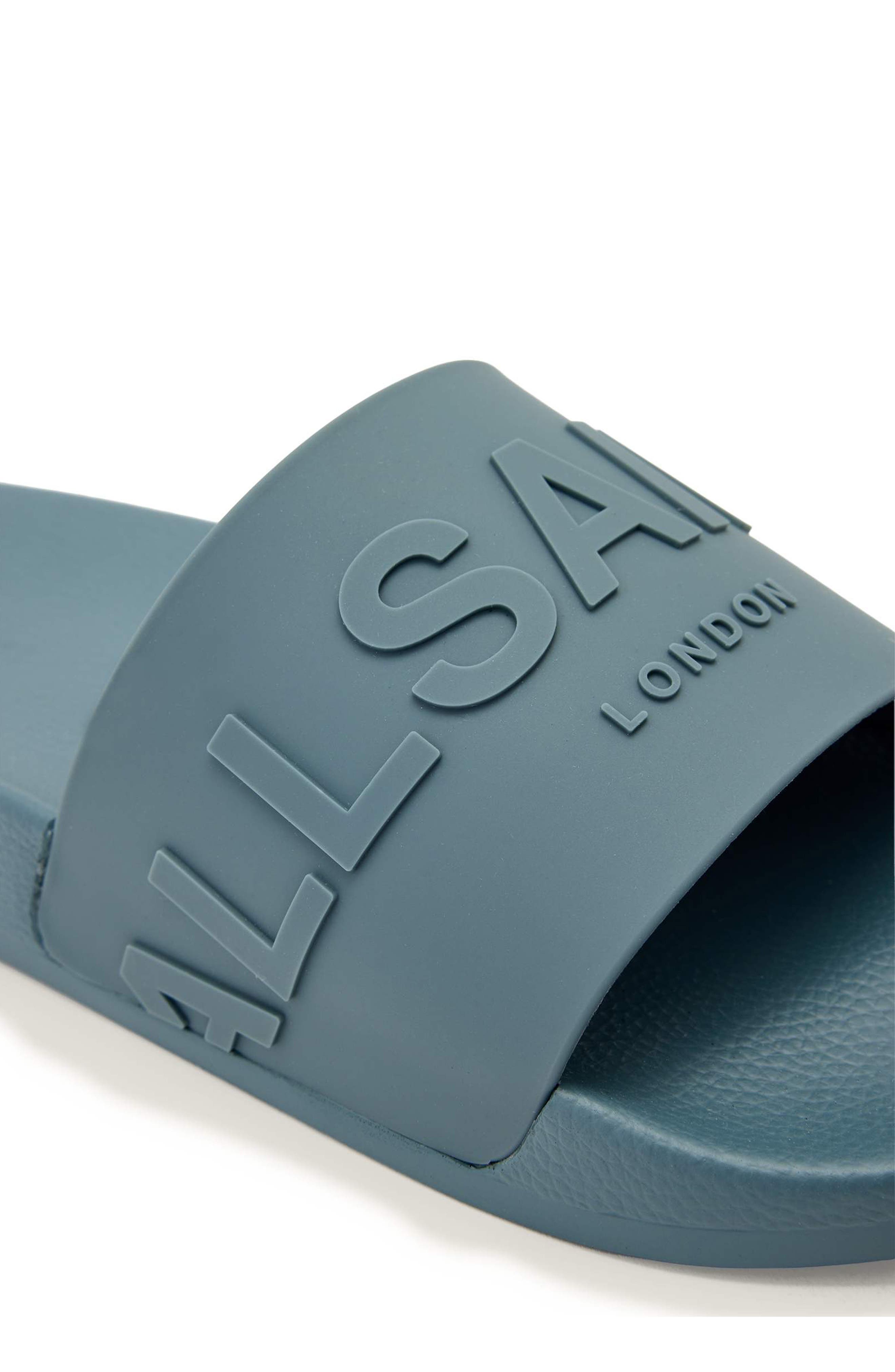 AllSaints Biggy Slide Sandal, Alternate, color, Airforce Blue