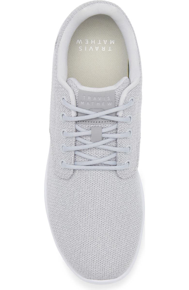 TravisMathew The Daily II Knit Sneaker, Alternate, color, Heather Sleet