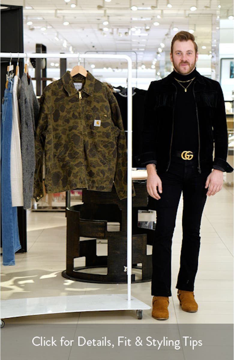 Duck Detroit Camo Organic Cotton Canvas Zip Jacket, sales video thumbnail