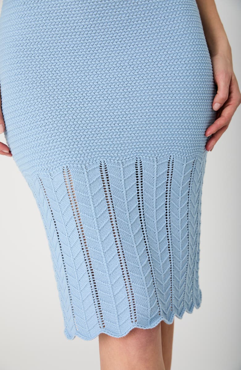 French Connection Nellis Knit Pencil Skirt, Alternate, color, Blue
