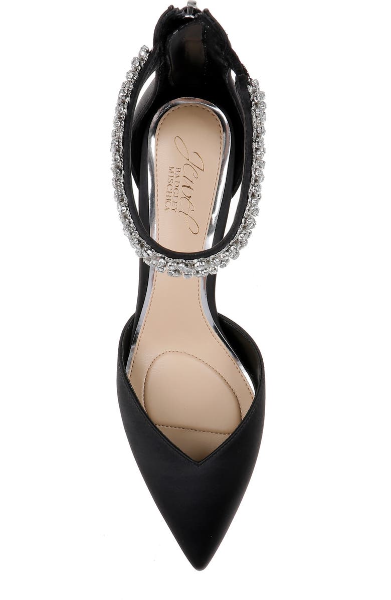 Jewel Badgley Mischka Maya Ankle Strap Pointed Toe Pump, Alternate, color,