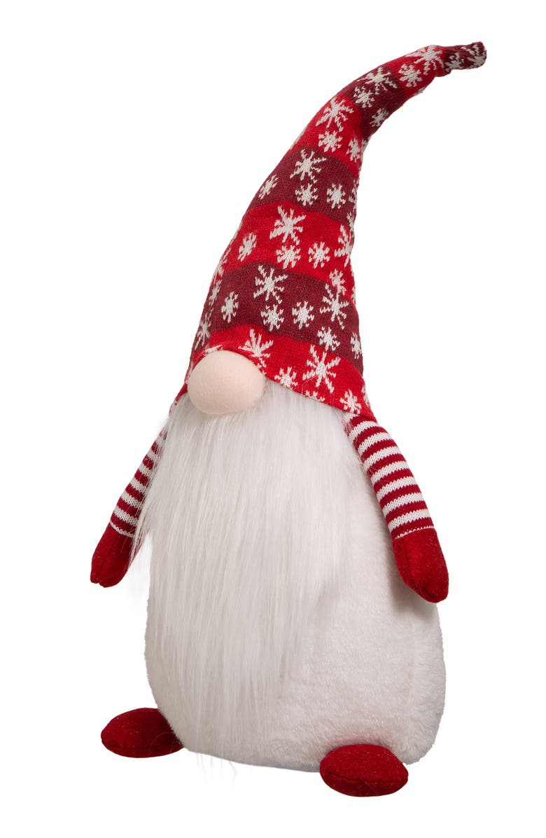 Glitzhome Fabric Christmas Gnome Standing Decor, Alternate, color, 