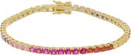 Juvell Rainbow Cubic Zirconia Tennis Bracelet