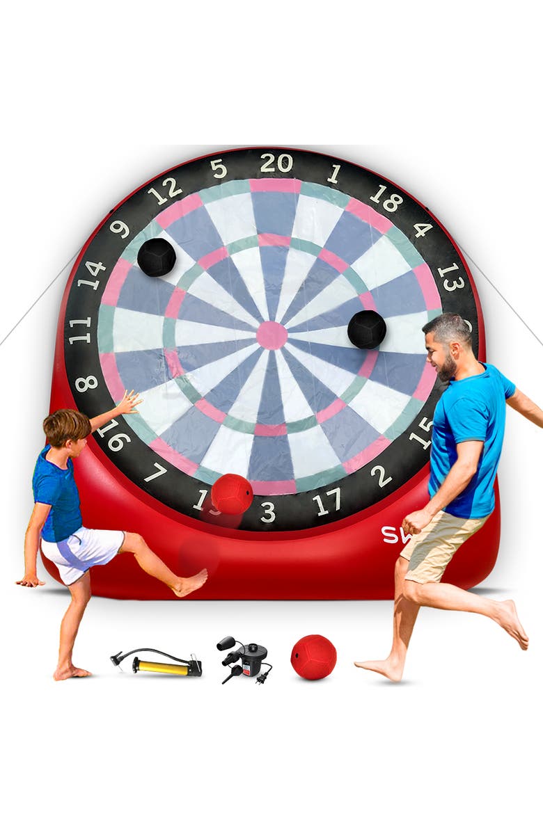 Swooc Games XL Giant Kick Darts Game, Main, color, Red