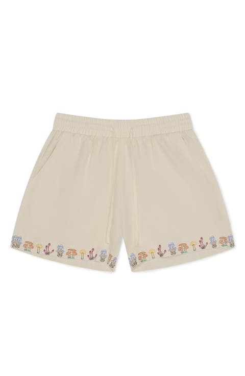 Embroidered Organic Cotton Drawstring Sorts