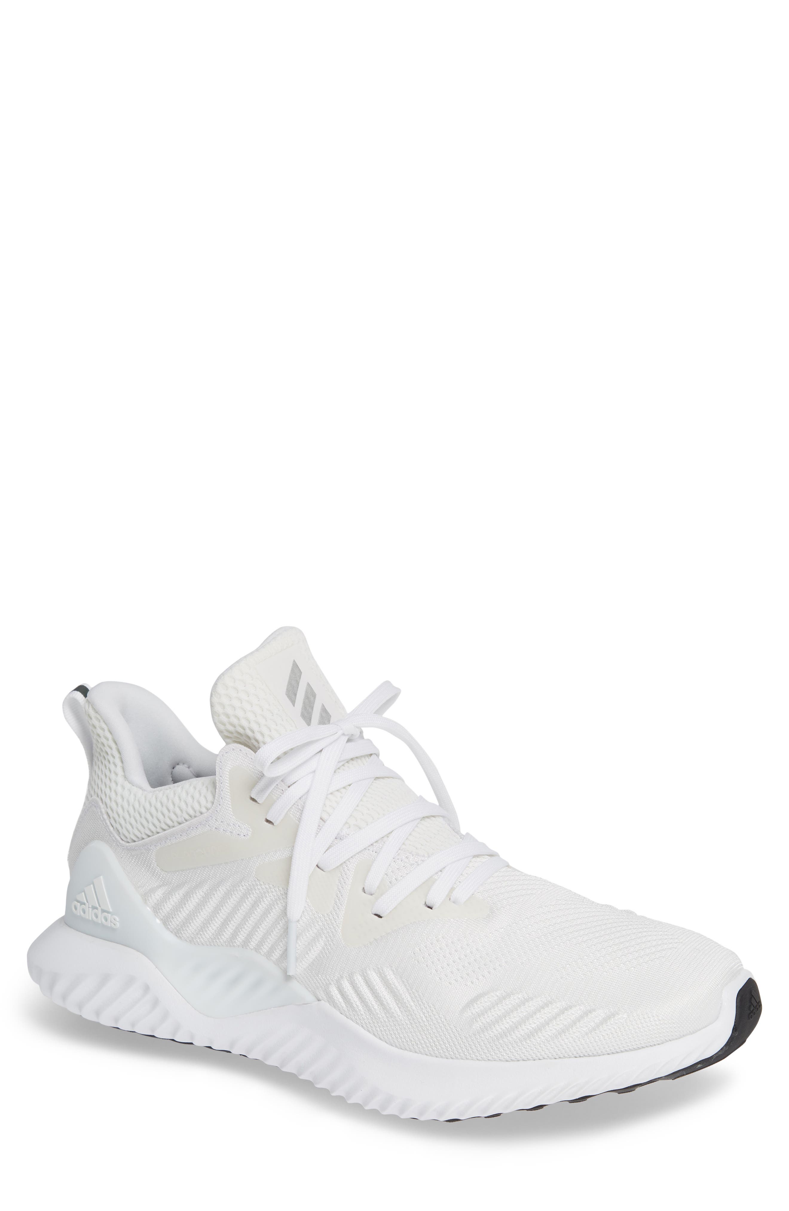 AlphaBounce Beyond Running Shoe, Main, color, WHITE/ SILVER/ WHITE
