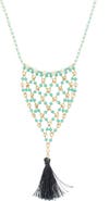 OLIVIA WELLES Alissa Bead Bib Necklace