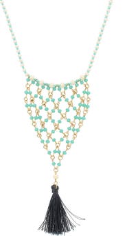 OLIVIA WELLES Alissa Bead Bib Necklace
