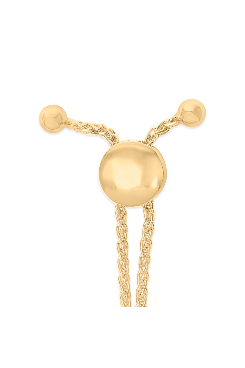 Gold Vermeil Diamond Accent Infinity Sign Lariat Bolo Bracelet, Alternate, color, Silver