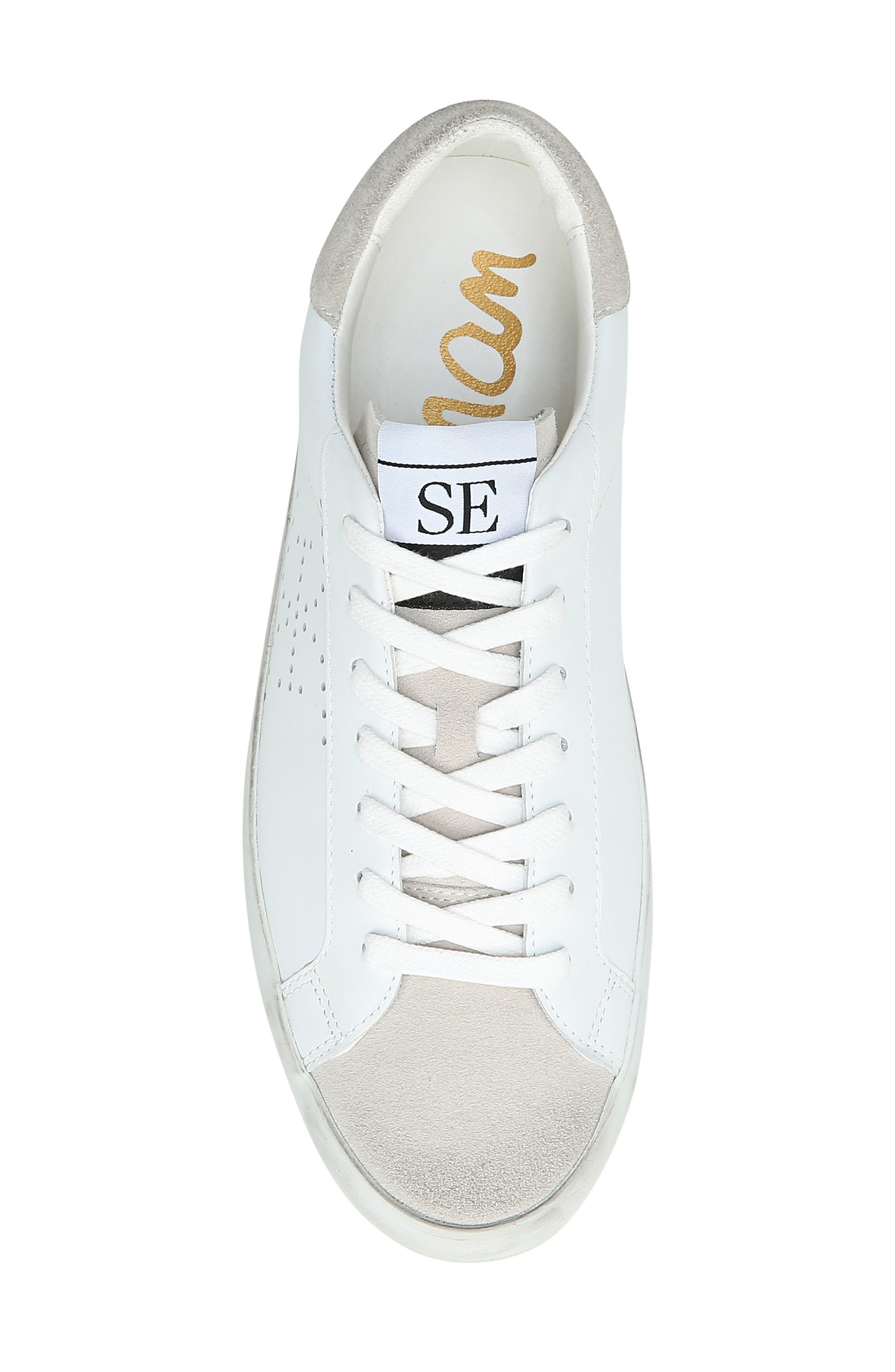 Aubrie Sneaker, Alternate, color, BRIGHT WHITE/ GREIGE LEATHER