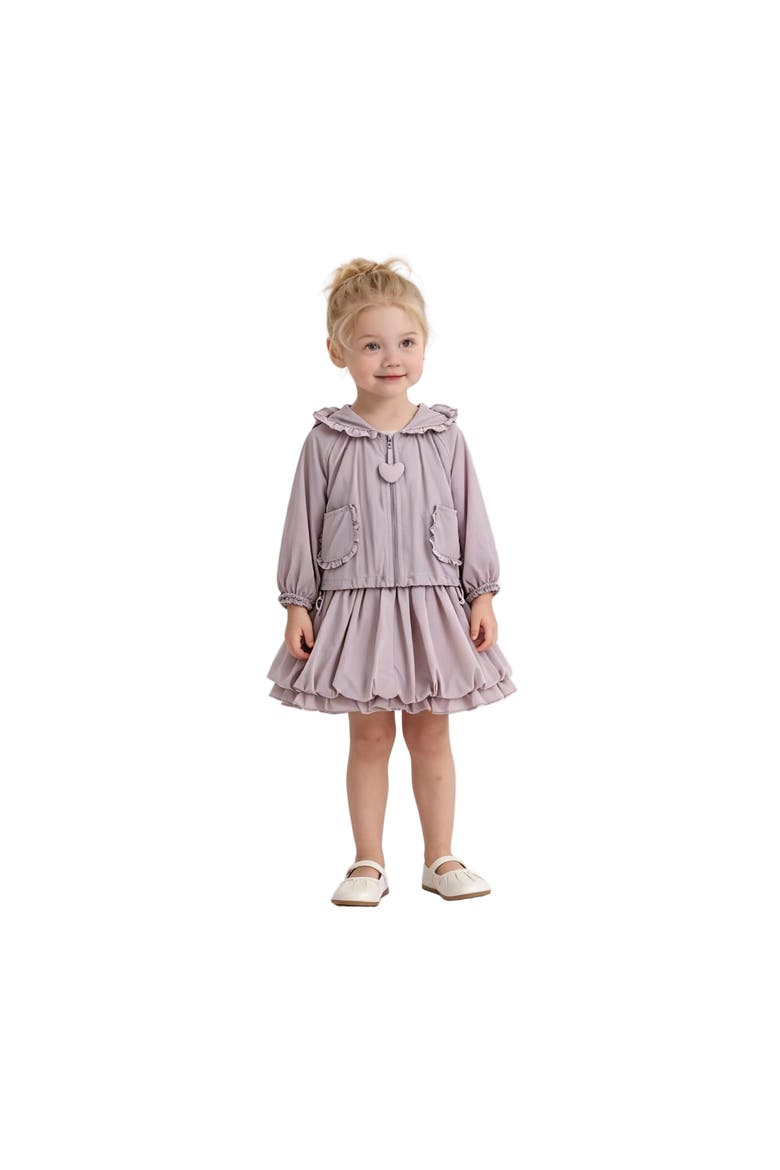 Lace-Trim Skirt Ensemble, Alternate, color, Pink