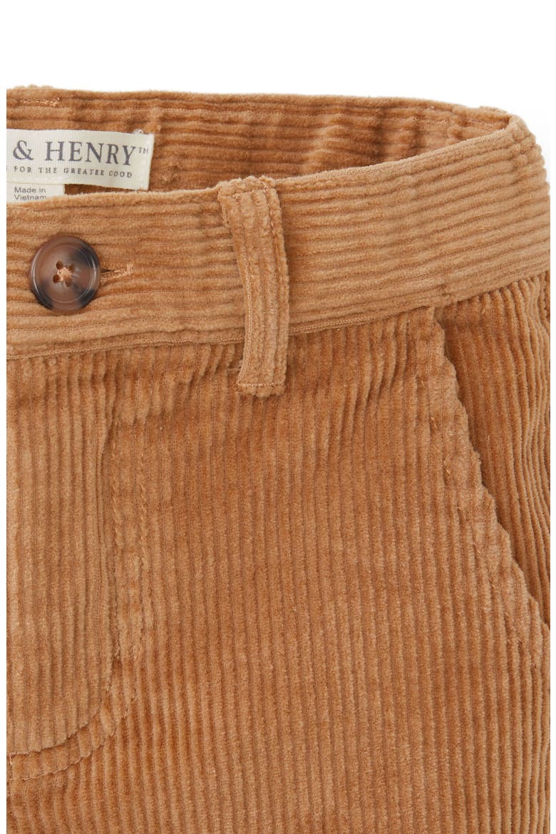 Boys' Organic Corduroy Pant, Kids, Alternate, color, Medium Brown