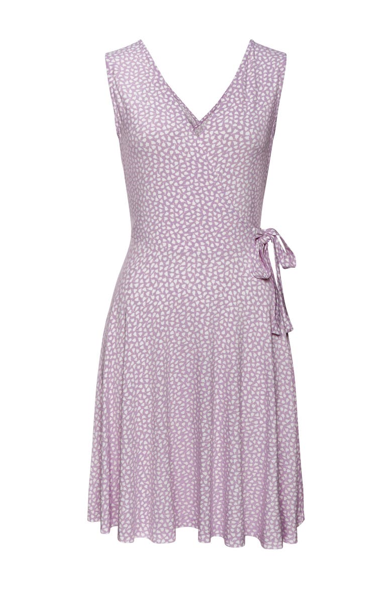Wrap Look Dress, Alternate, color, Lilac Printed